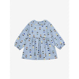 Bobo Choses Light Blue Game Pawns All Over Light Denim Dress