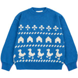 Bobo Choses Blue Farm Jacquard Jumper