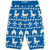 Bobo Choses Blue Farm All Over Knitted Pants