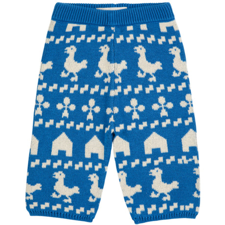Bobo Choses Blue Farm All Over Knitted Pants