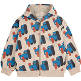 Bobo Choses Offwhite Doggy Mate All Over Zipped Hoodie