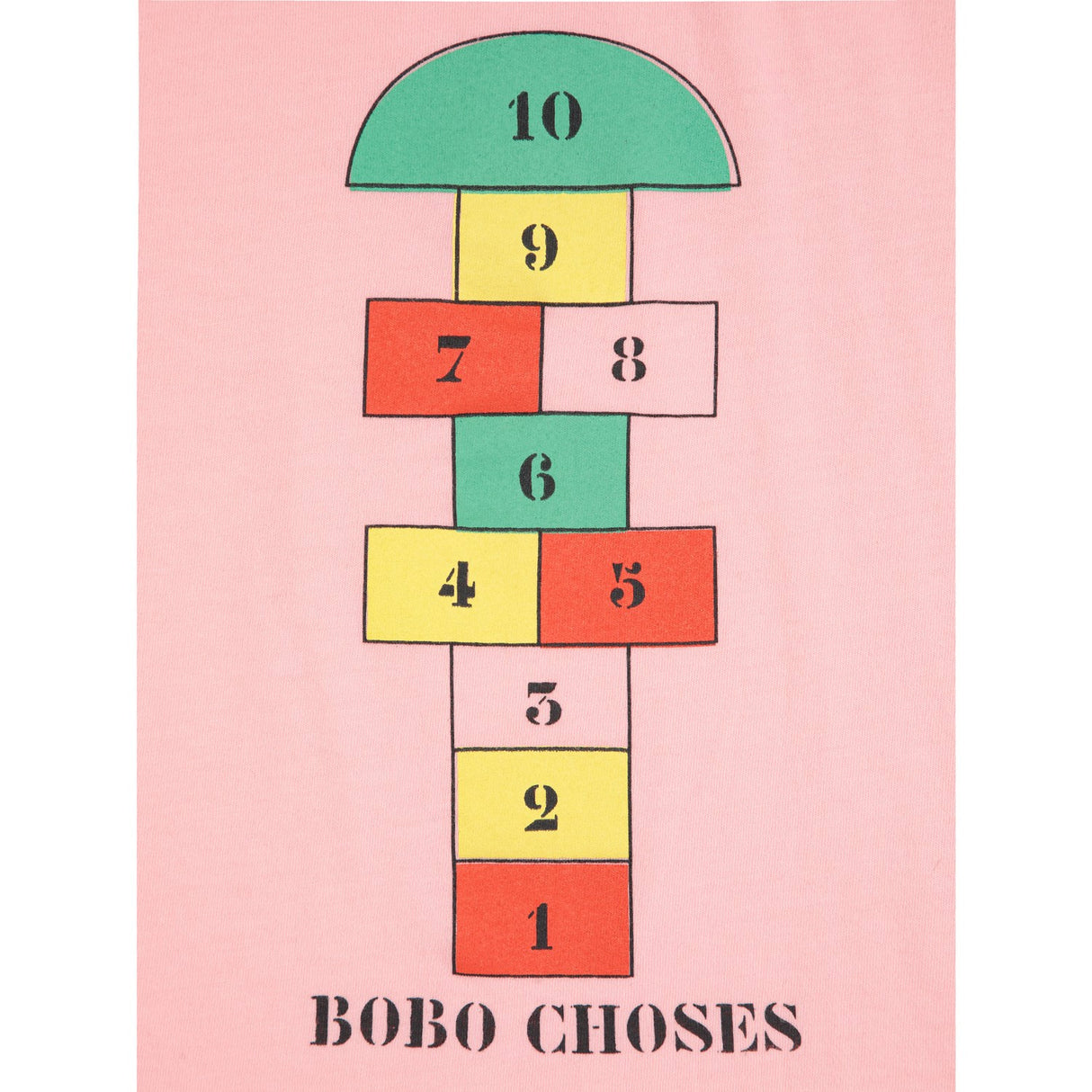 Bobo Choses Pink Hopscotch T-Shirt