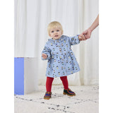 Bobo Choses Light Blue Game Pawns All Over Light Denim Dress