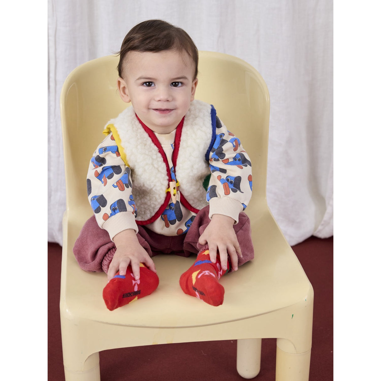 Bobo Choses Offwhite Doggy Mate All Over Sweatshirt