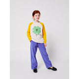 Bobo Choses Yellow Lucky Clover Ranglan Sleeves T-Shirt