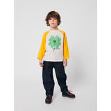 Bobo Choses Yellow Lucky Clover Ranglan Sleeves T-Shirt