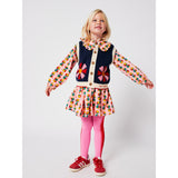 Bobo Choses Pink Dices All Over Micro Corduroy Dress