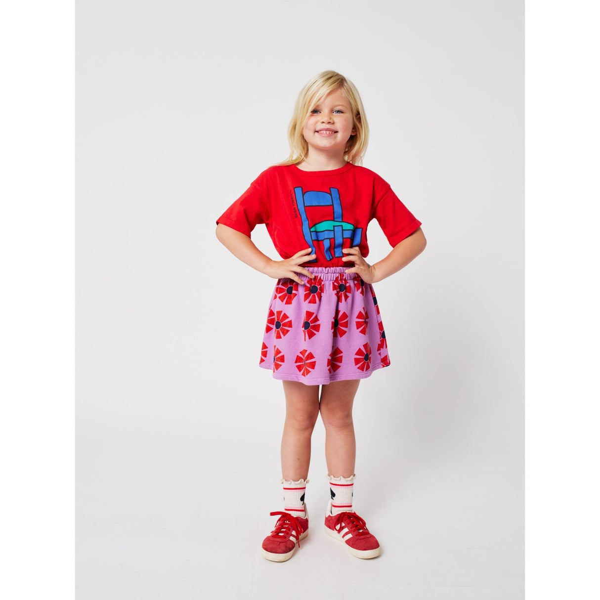 Bobo Choses Purple Kaleidoscope All Over Skirt