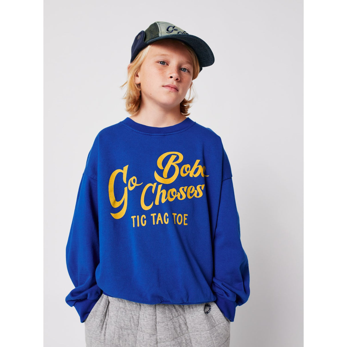 Bobo Choses Blue Go Bobo Sweatshirt
