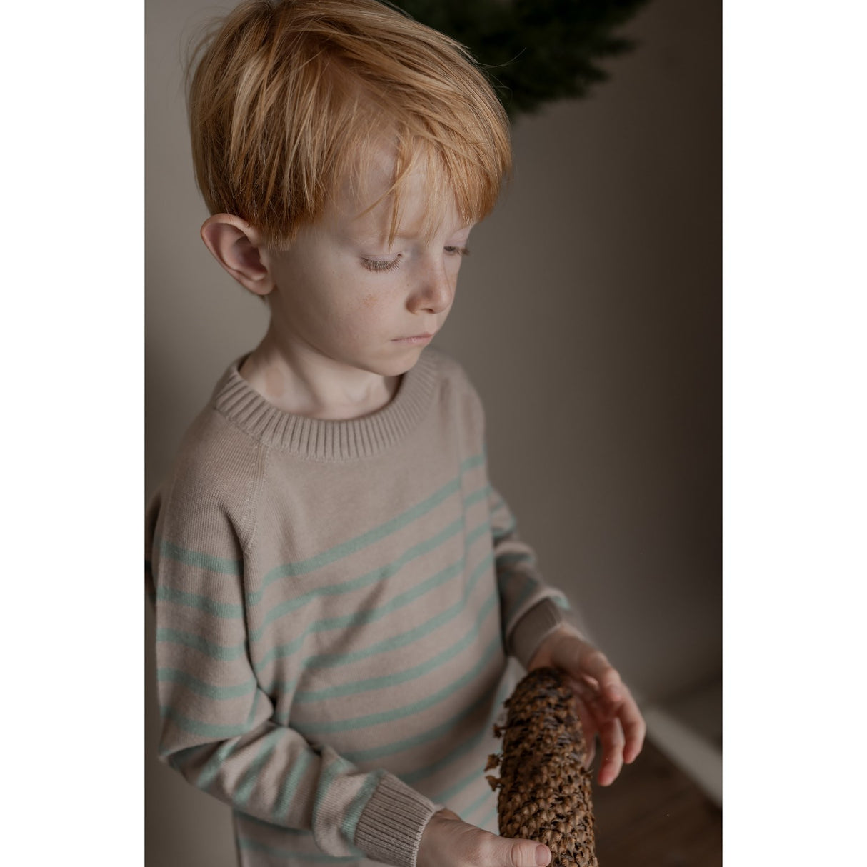 Hanevild Cream Oatmeal Bertil Blouse, Merino Wool