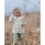 Hanevild Shale Green Heart Cardigan
