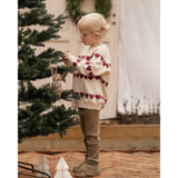 Hanevild Ivory Red Heart Blouse