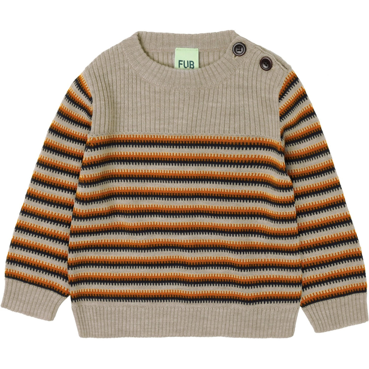 FUB Oat Melange Baby Thin Sweater