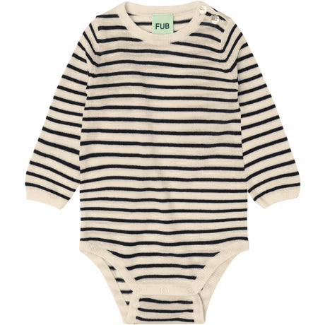 FUB Ecru/Dark Navy Baby Body
