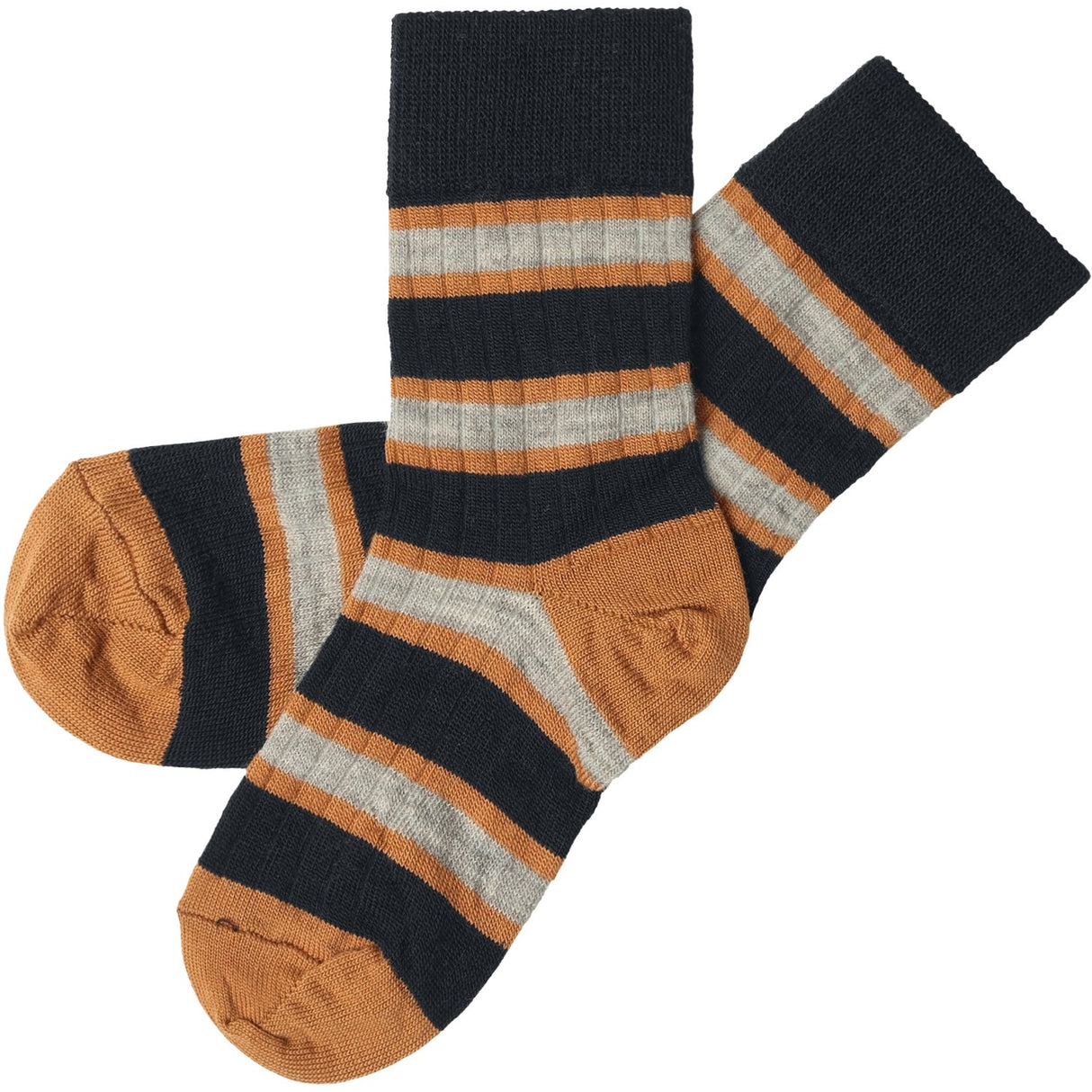 FUB Dark Navy 2-Pack Two-tone Stripe Socks