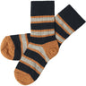 FUB Dark Navy 2-Pack Two-tone Stripe Socks