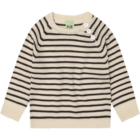 FUB Ecru/Mocca Baby Blouse