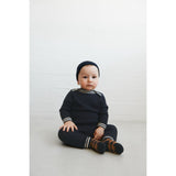 FUB Dark Navy Baby ZigZag Pants