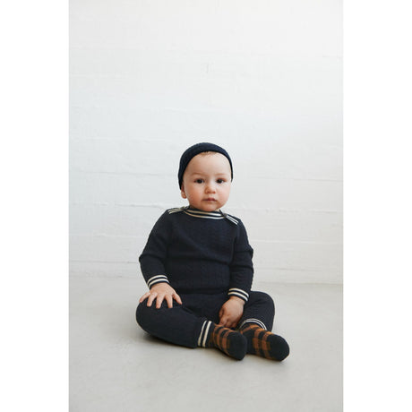 FUB Dark Navy Baby ZigZag Pants