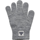 Hummel Grey Melange Knit Gloves 2-Pack