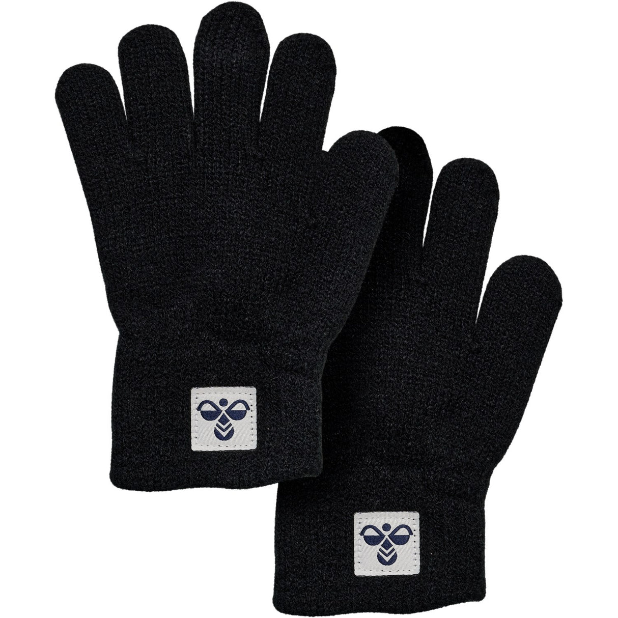 Hummel Black Knit Gloves 2-Pack