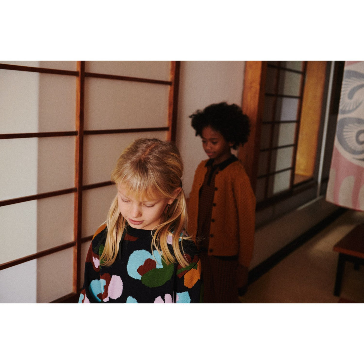 FUB Dark Navy Jaquard Sweater