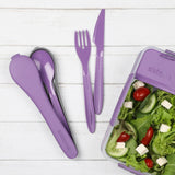 Sistema Misty Purple To Go Cutlery Set