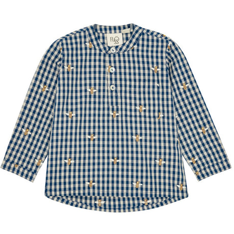 Flöss Bee Blue Check Olivian Shirt