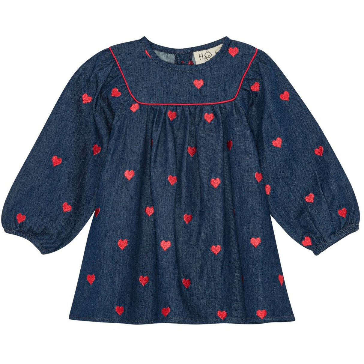 Flöss Mid Blue Heart Amee Dress