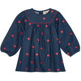 Flöss Mid Blue Heart Amee Dress