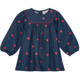 Flöss Mid Blue Heart Amee Dress