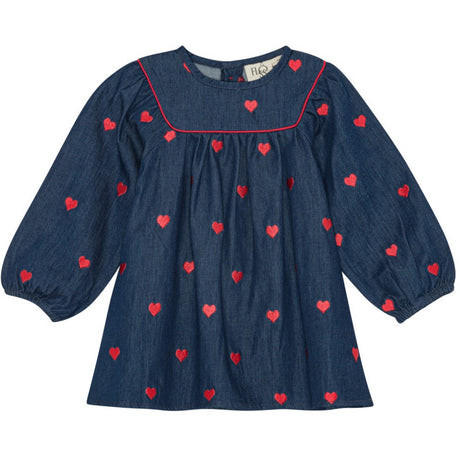Flöss Mid Blue Heart Amee Dress