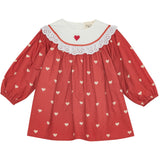 Flöss Poppy Red/Soft White Ellen Dress