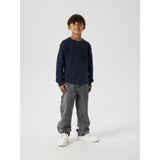 Name It Dark Sapphire Nkmnesolle Ls Pullover Knit Noos
