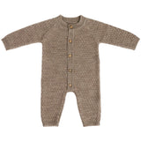Smallstuff Nature Melange Jumpsuit Square Knit Merino Wool
