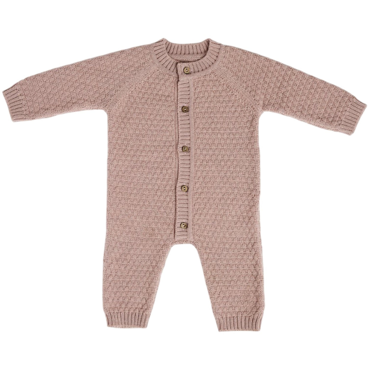 Smallstuff Powder Jumpsuit Square Knit Merino Wool