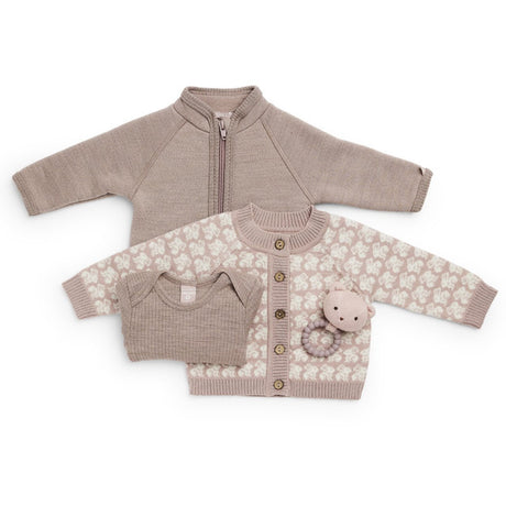 Smallstuff Powder Cardigan Ao Rabbits Merino Wool Powder