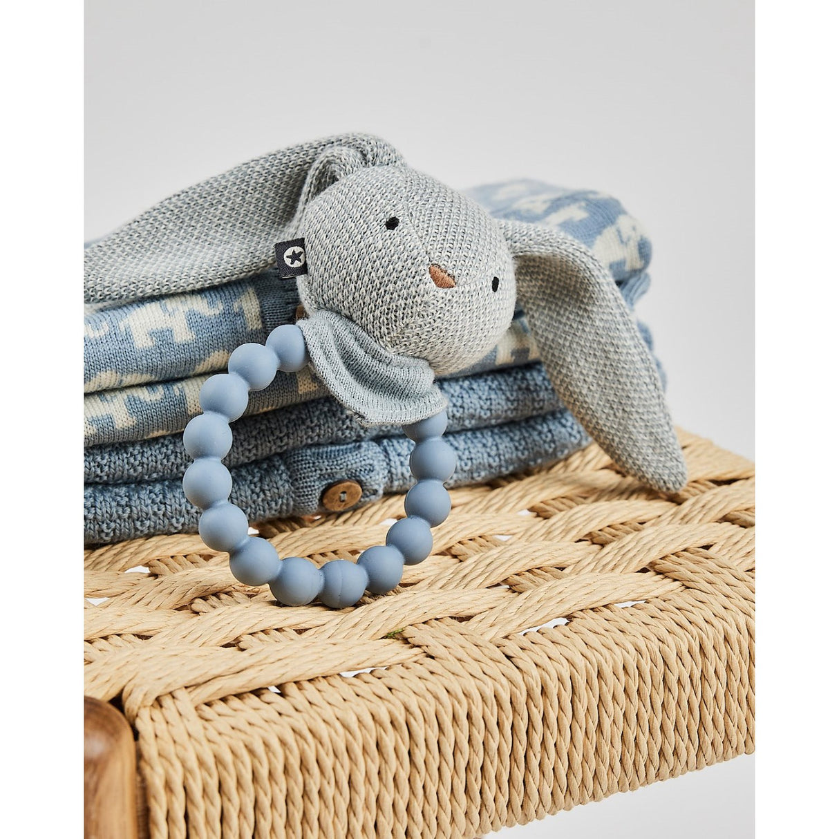 Smallstuff Blue Vest Ao Elephants Merino Wool