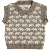 Smallstuff Nature Melange Vest Ao Elephants Merino Wool