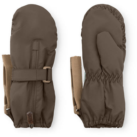 Mini A ture Tarmac Green Matcesar Fleece Lined Mittens