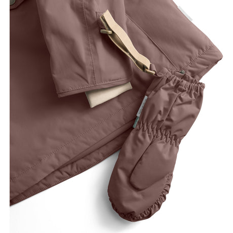 Mini A ture Peppercorn Plum Matcesar Fleece Lined Mittens