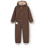Mini A ture Chestnut Brown Matwanni Fleece Lined Snowsuit. GRS