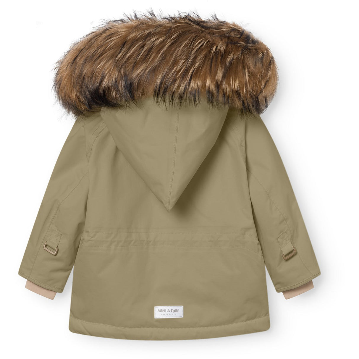 Mini A ture Aloe Green Matwang Fleece Lined Winter Jacket Fur. GRS