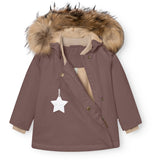 Mini A ture Peppercorn Plum Matwang Fleece Lined Winter Jacket Fur. GRS