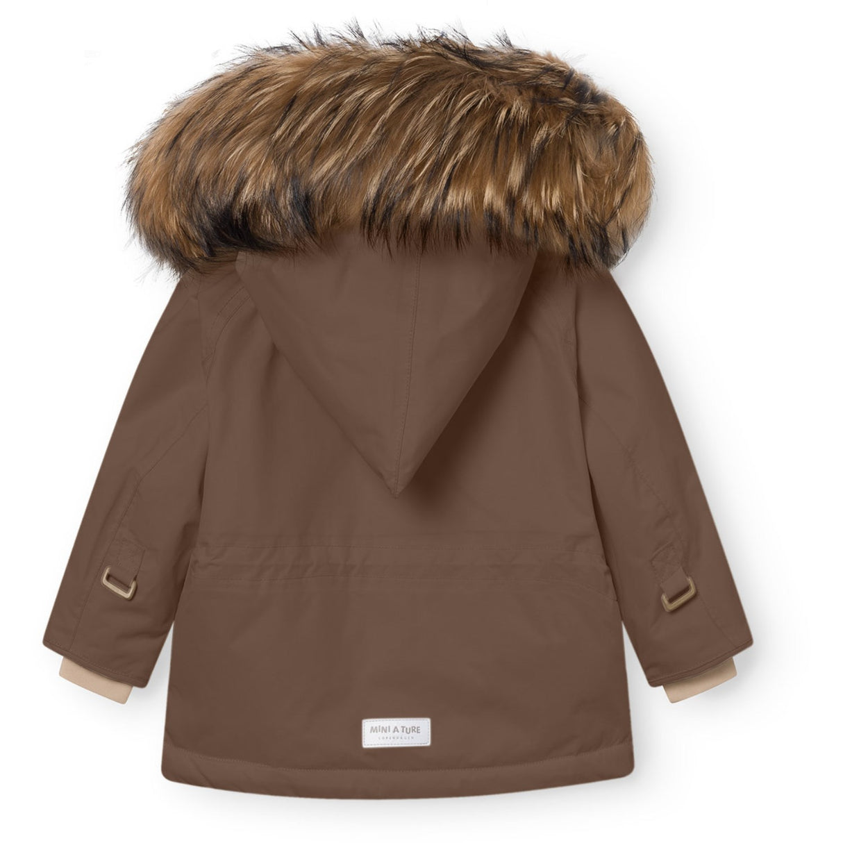 Mini A ture Chestnut Brown Matwang Fleece Lined Winter Jacket Fur. GRS