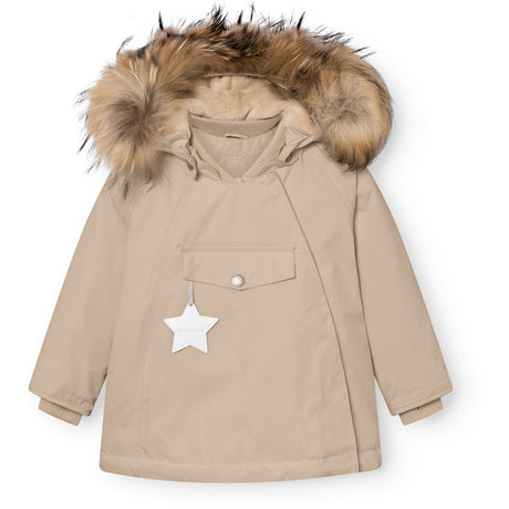 Mini A ture Savannah Tan Matwang Fleece Lined Winter Jacket Fur. GRS