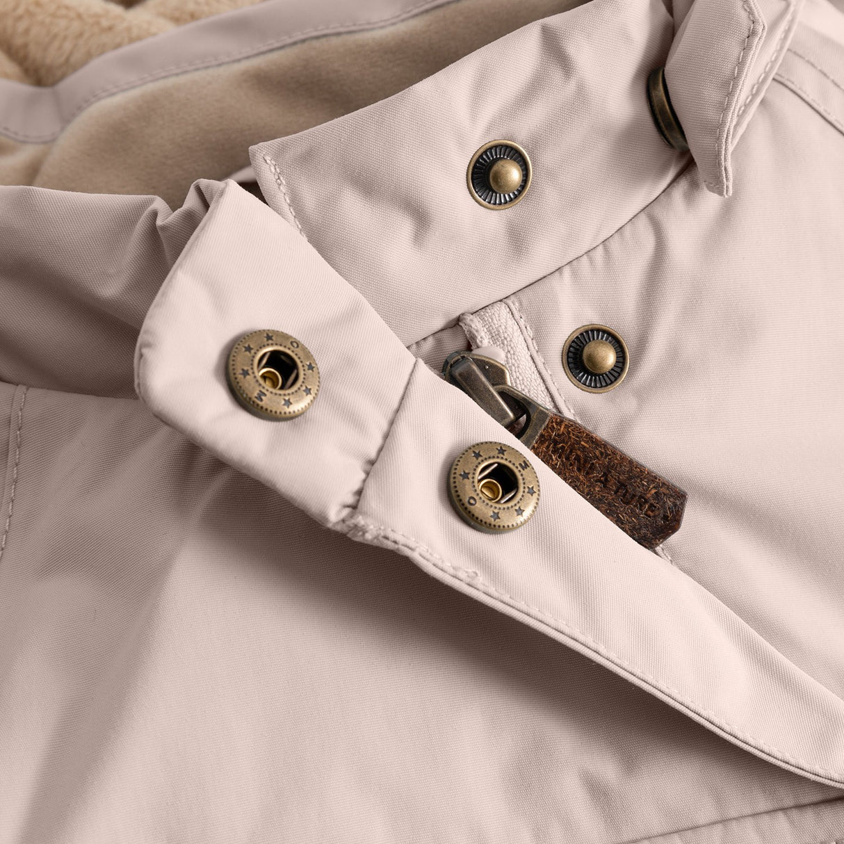 Mini A ture Cloudy Rose Matwang Fleece Lined Winter Jacket. GRS