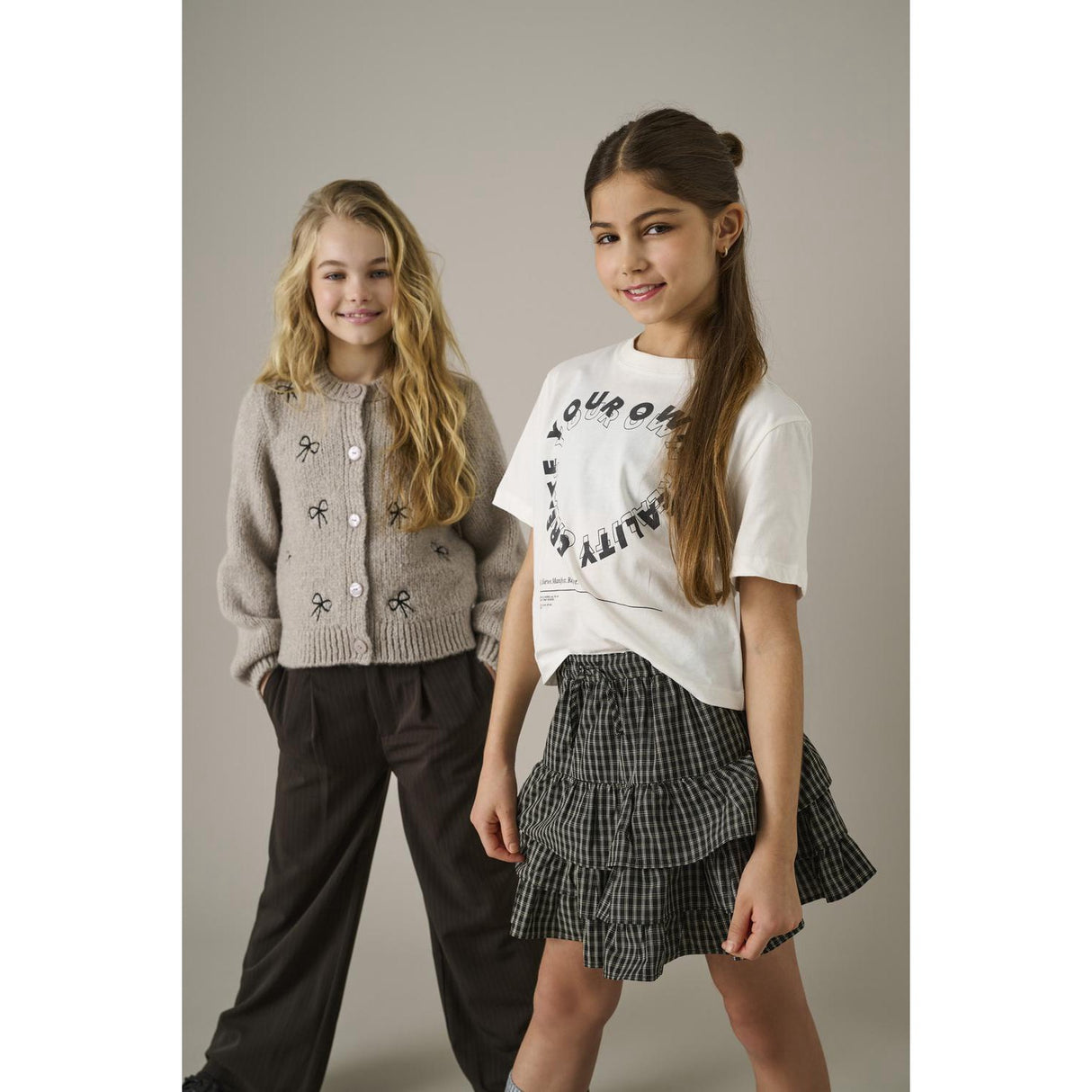 kids ONLY Pumice Stone Melange Detail Bows/Black Kogcody L/S O-Neck Bow Cardigan Knt