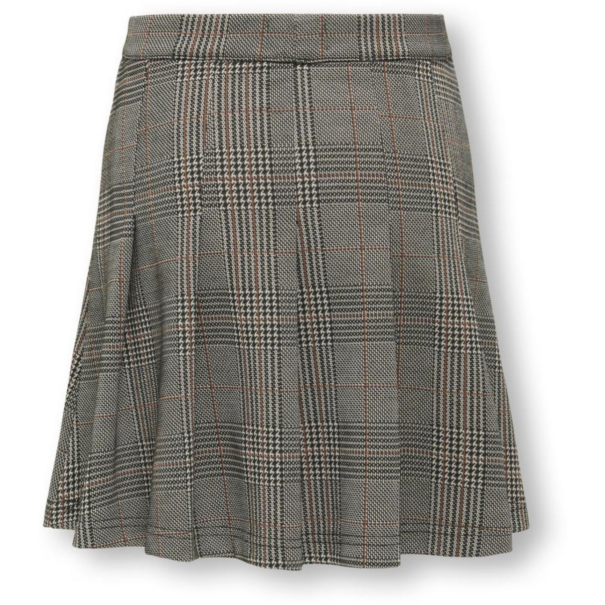 kids ONLY Seal Brown Libra Checks Kogfine Pleat Skirt Jrs