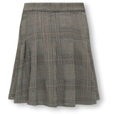 kids ONLY Seal Brown Libra Checks Kogfine Pleat Skirt Jrs